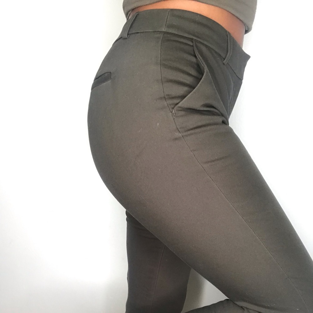 OLIVE SLACKS - Picture 2 of 4